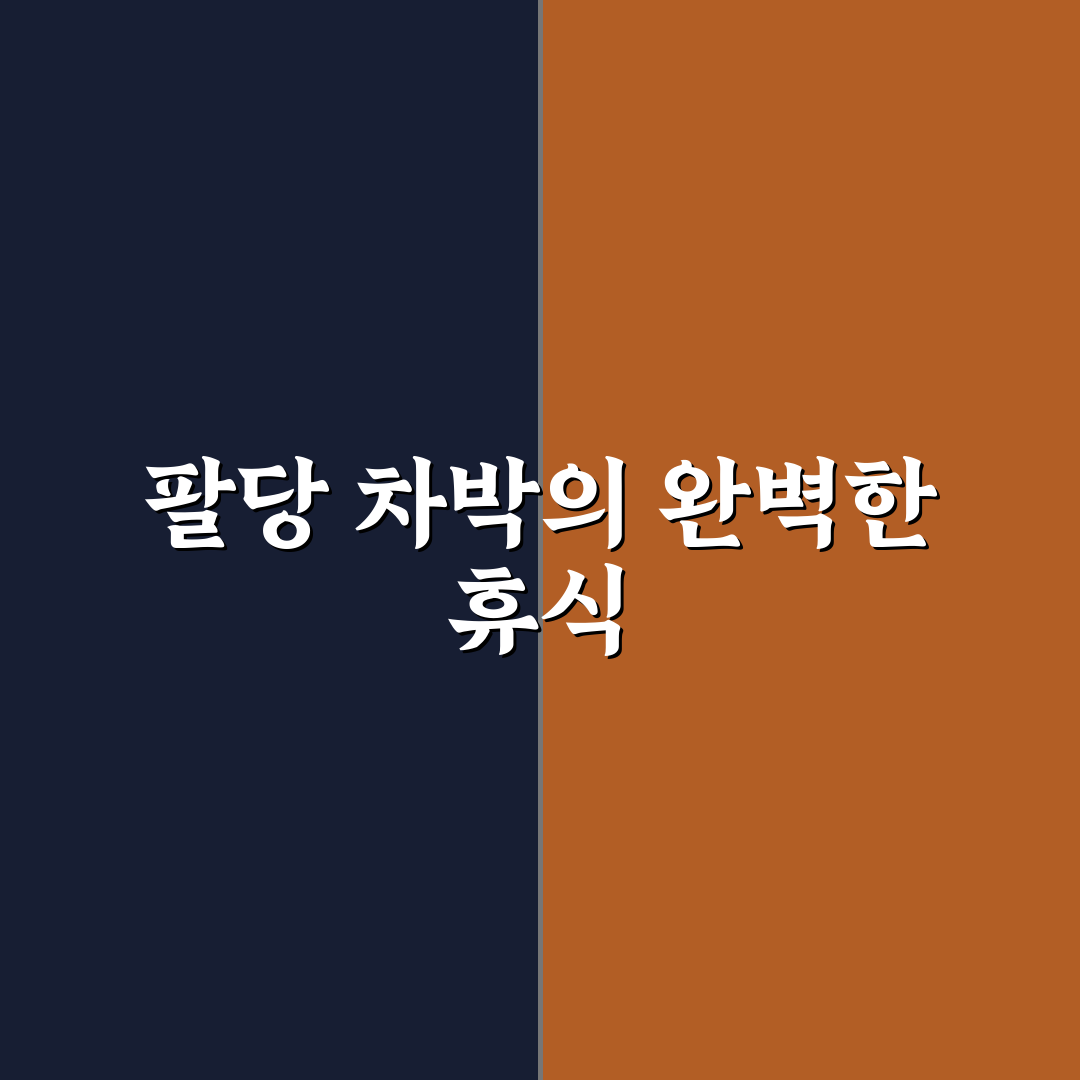 팔당 물안개공원 차박 5가지 기준별 비교와 체크포인트