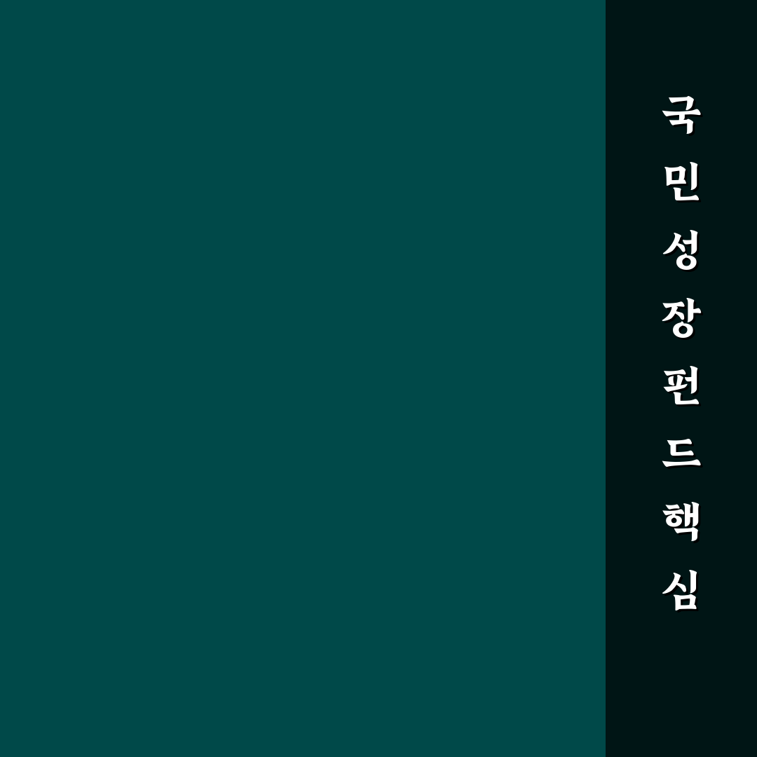 국민성장펀드 선택을 위한 5가지 비교 기준과 분석 가이드
