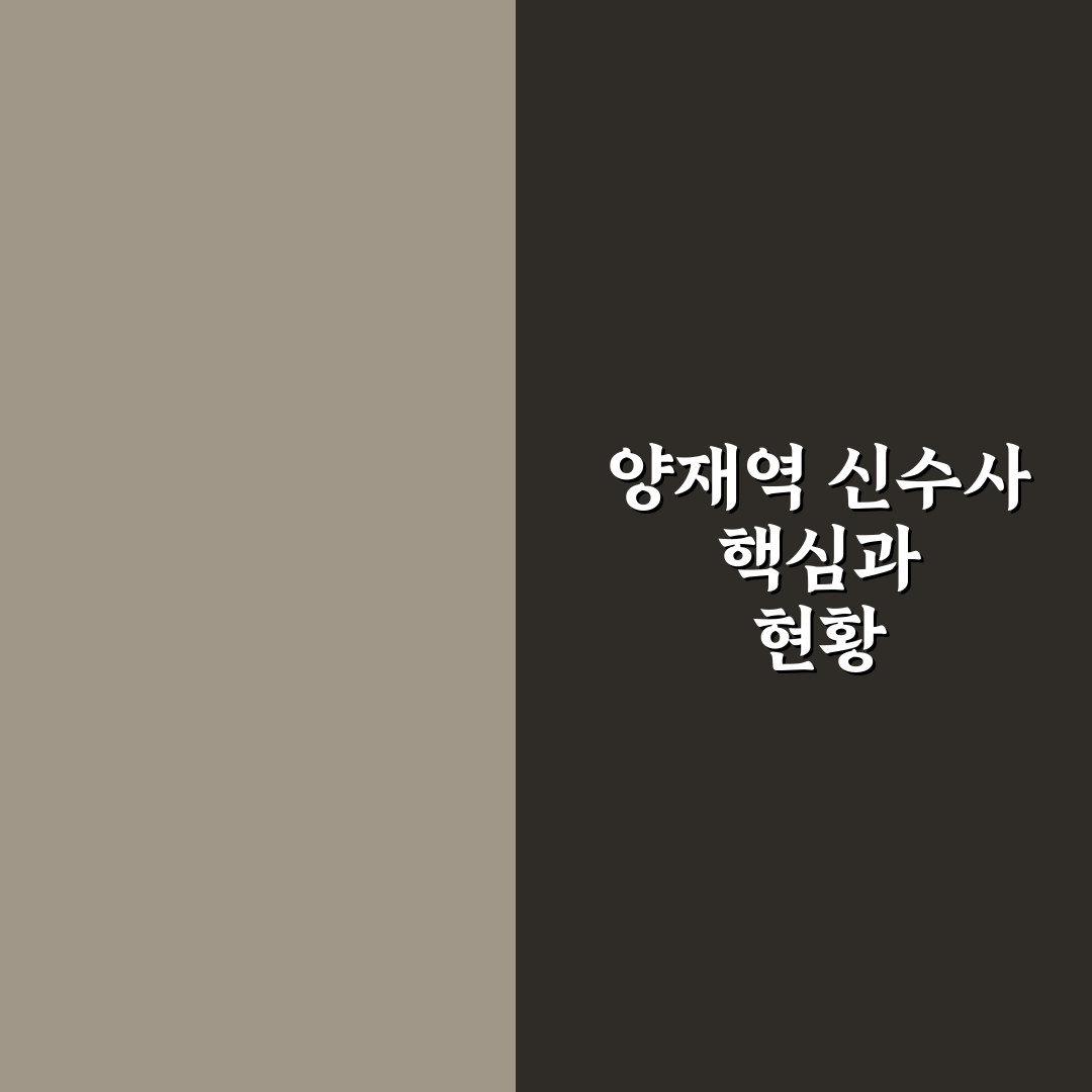 양재역 신수사 분석과 성공적 활용을 위한 5가지 체크포인트