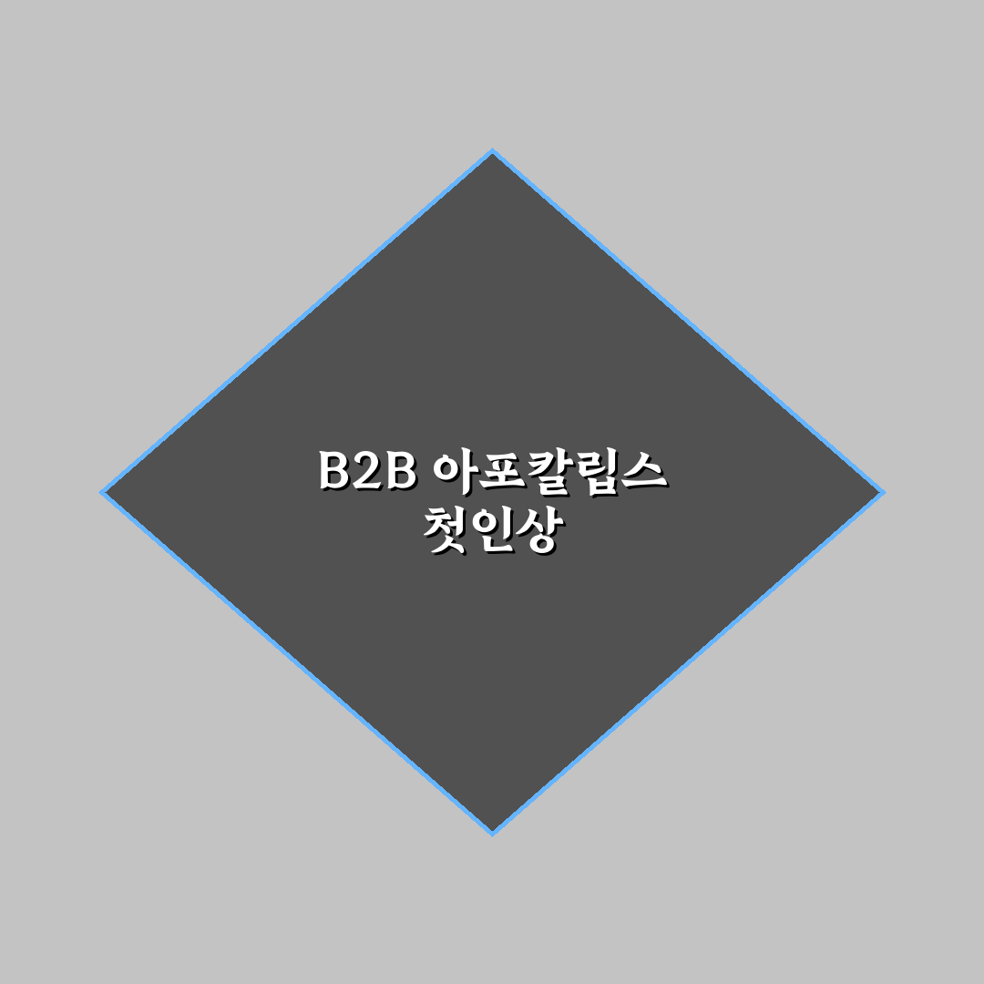 b2b 아포칼립스 직접 이용해보니 어려웠던 점