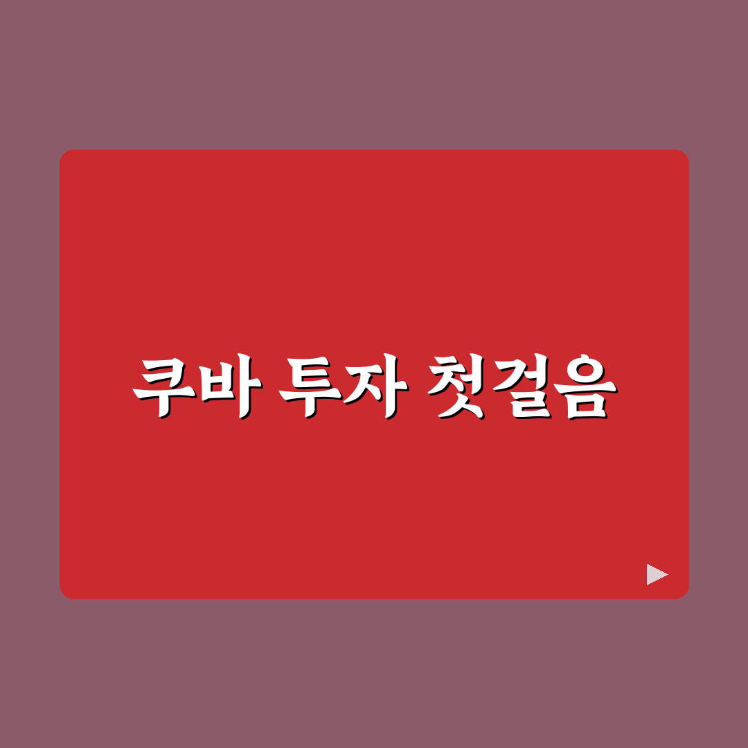 쿠바 관련주 투자, 직접 알아보니 변동성은 컸다