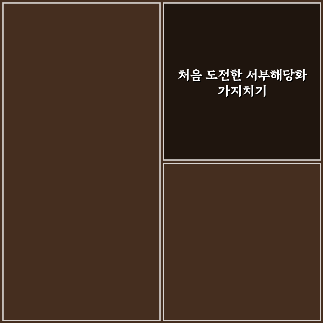 서부해당화 가지치기 시기 직접 알아보니 적기 알기 쉽더군요