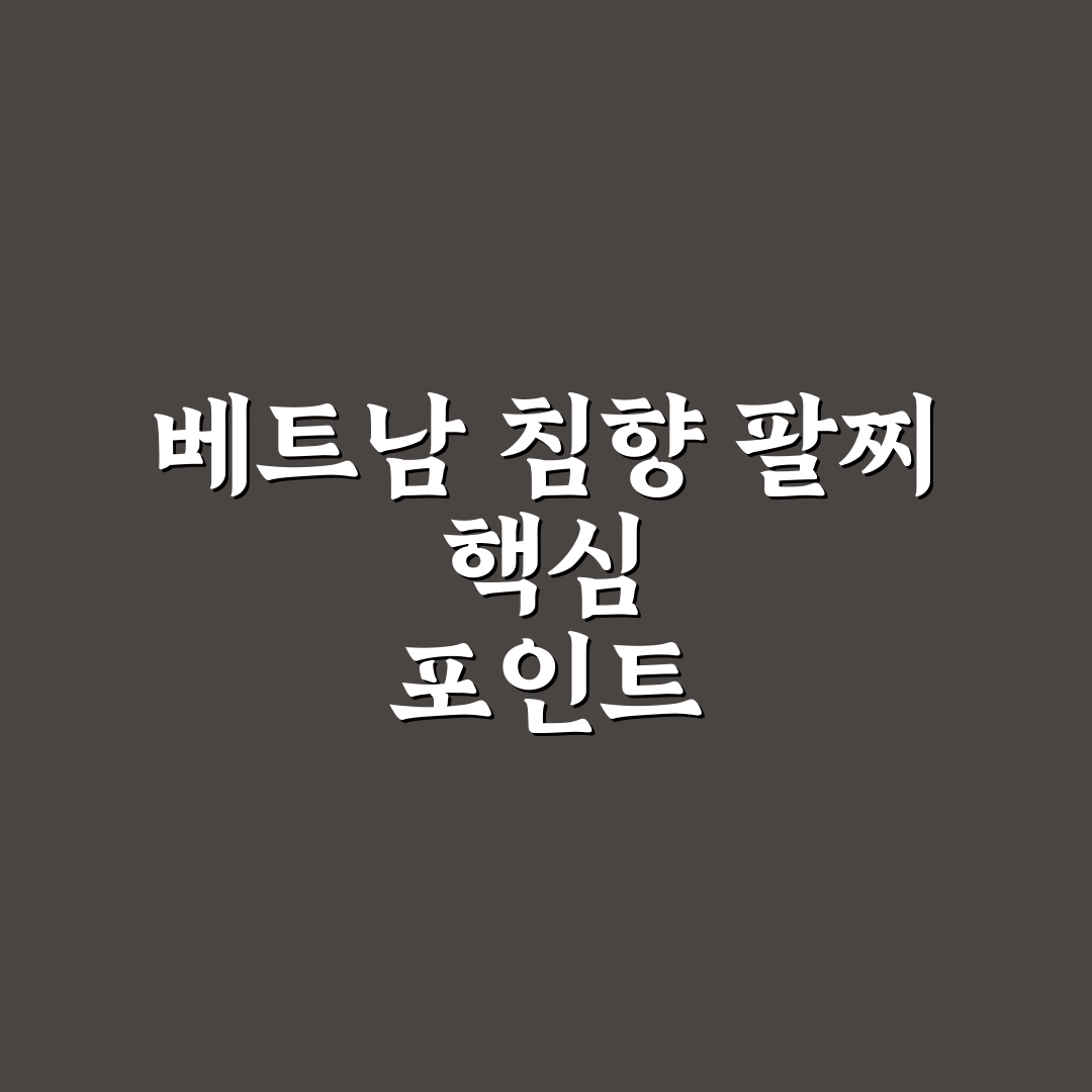 베트남 침향 팔찌 구매 전 5가지 비교 기준 총정리