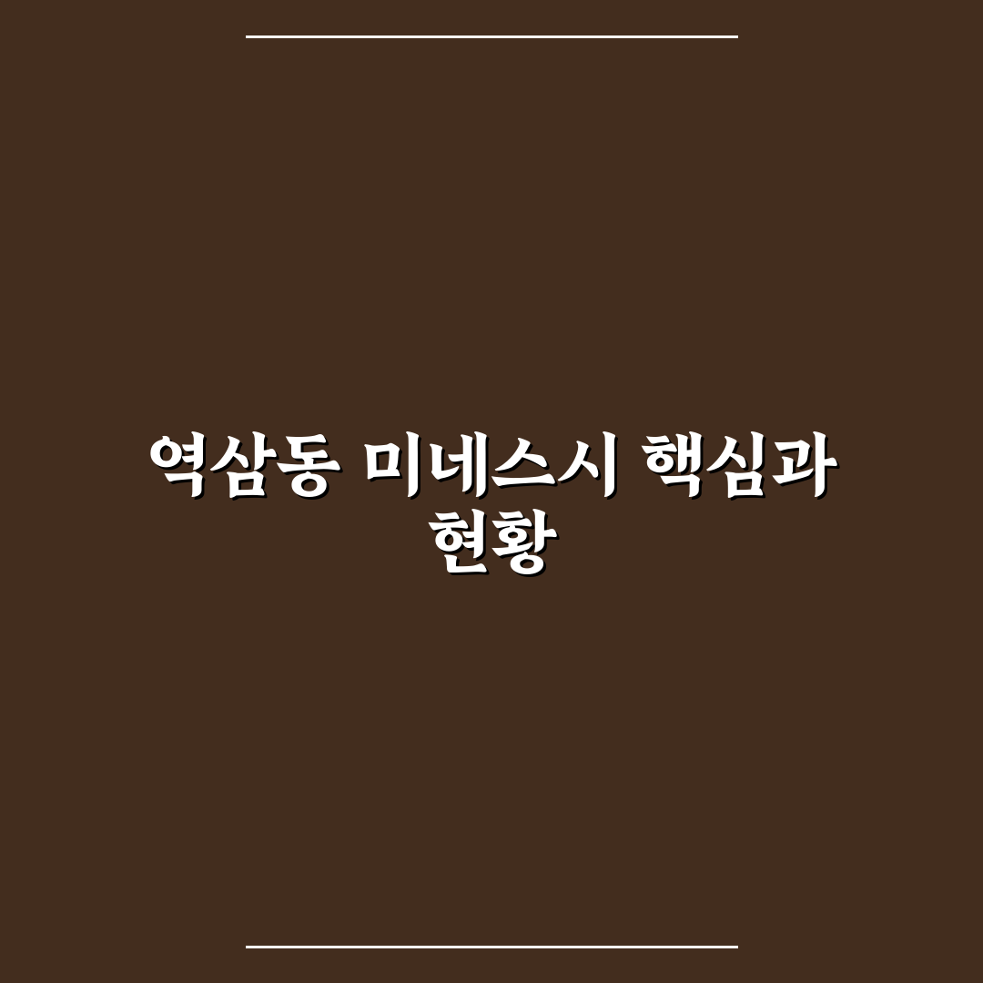 역삼동 미네스시 비교 분석과 가격 서비스 기준 총정리