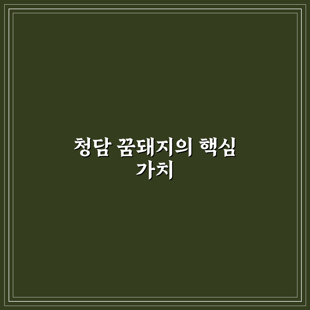 청담 꿈돼지 서비스 비교와 선택 가이드 5가지 체크포인트