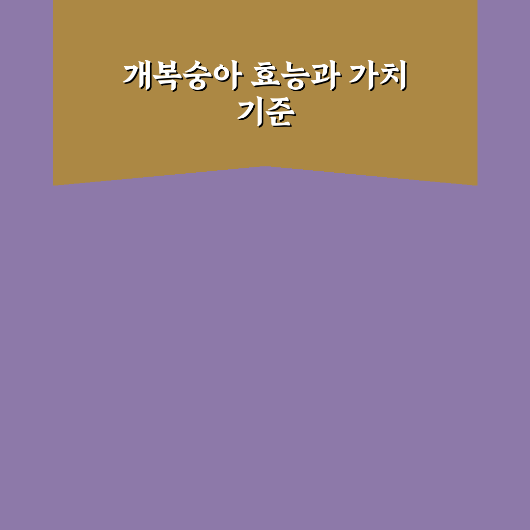 개복숭아 액기스 효과와 성분 비교 및 선택 기준 총정리