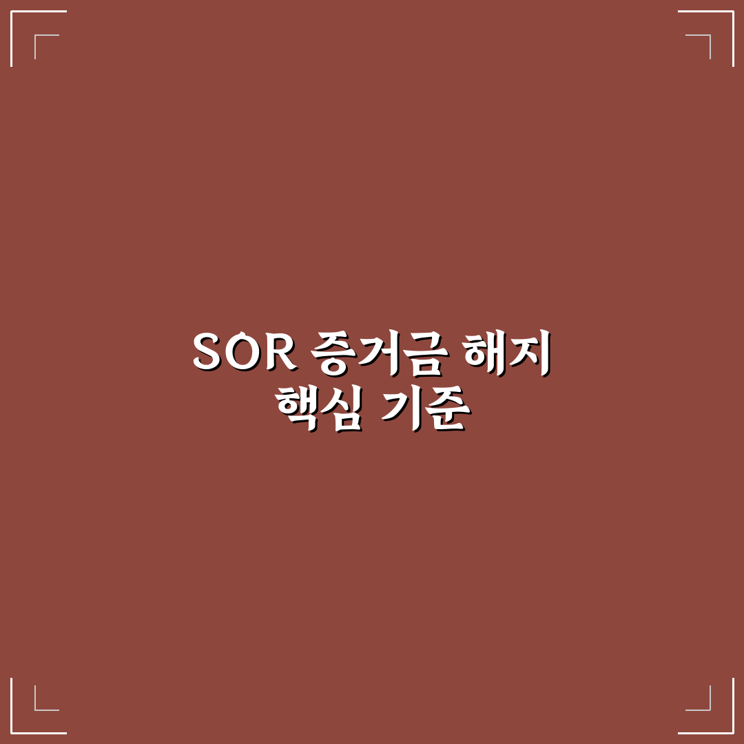 sor증거금해지 비교와 기준별 분석 가이드 총정리